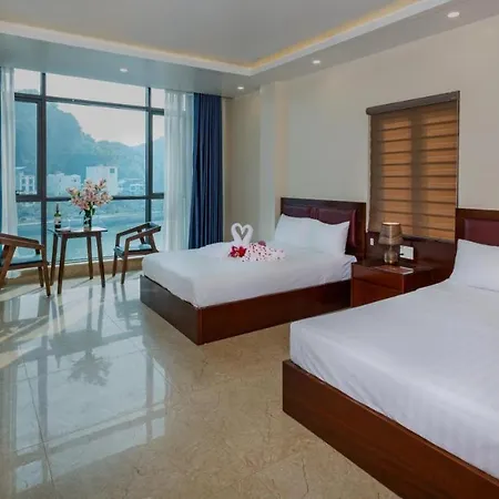 Aroma Cat Ba Sea View Hotel Chan Chau Exterior photo